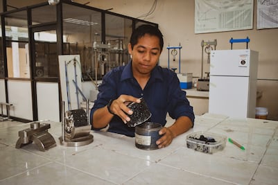 Pavimento que se regenera solo