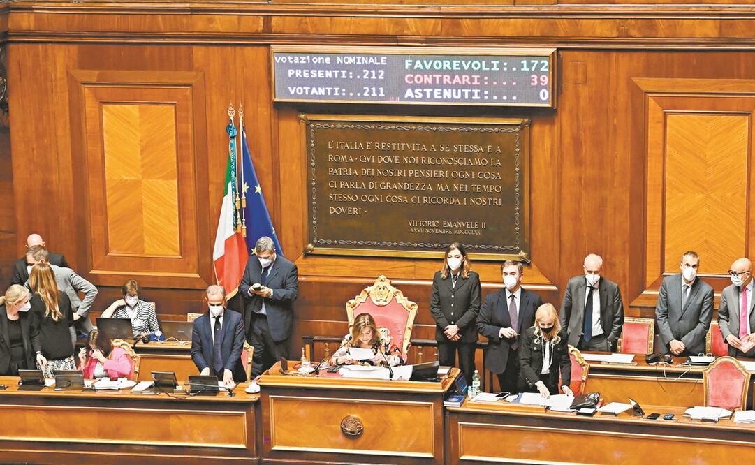 El Movimiento 5 Estrellas, parte de la coalición gobernante del premier Mario Draghi, planeó abstenerse en un voto de confianza.