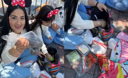 Familia mexicana causa furor en redes por armar sus tortas caseras en Disneyland; video se vuelve viral