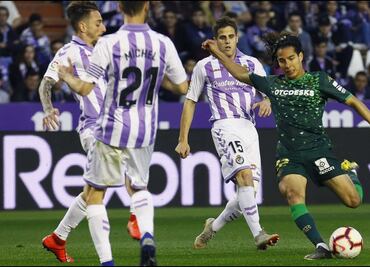 Lainez lesionado en la victoria del Betis ante el Valladolid