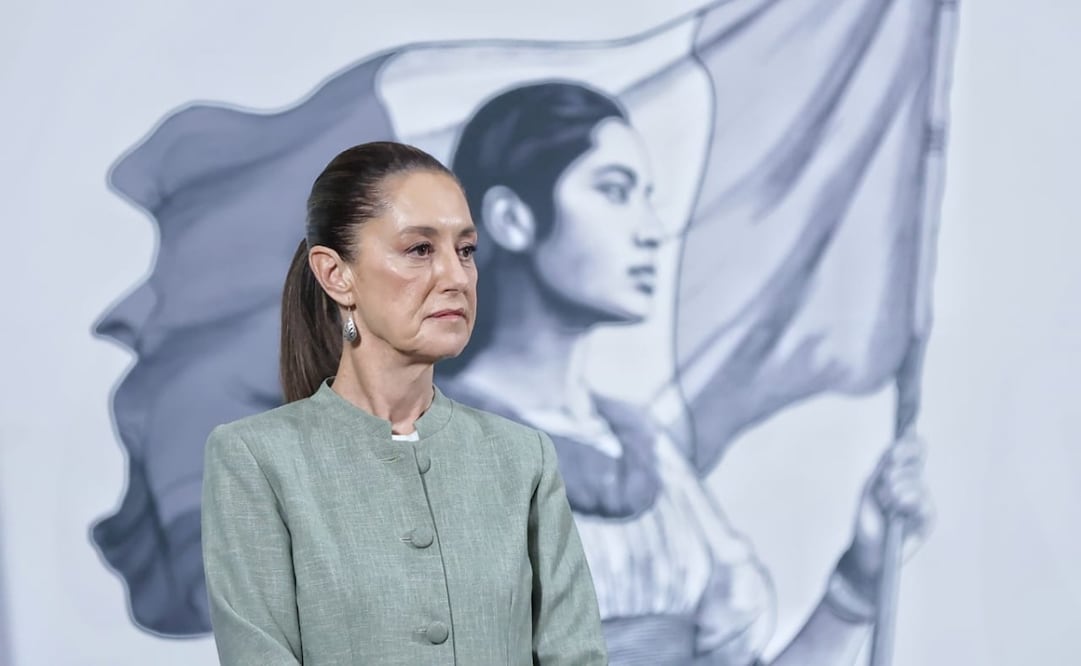 Conferencia del pueblo encabezada por la presidenta Claudia Sheinbaum Pardo en el Salón Tesorería de Palacio Nacional. Foto: Fernanda Rojas / EL UNIVERSAL