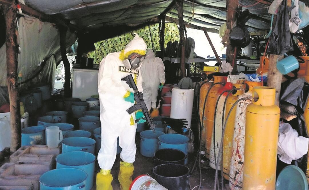 Del 1 de diciembre de 2018 al 25 de junio de 2022, el Ejército ha inhabilitado 857 laboratorios clandestinos. Foto: Archivo/ EL UNIVERSAL