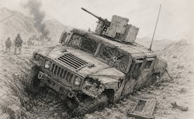 Se accidenta Hummer militar en Michoacán dejando siete militares heridos  