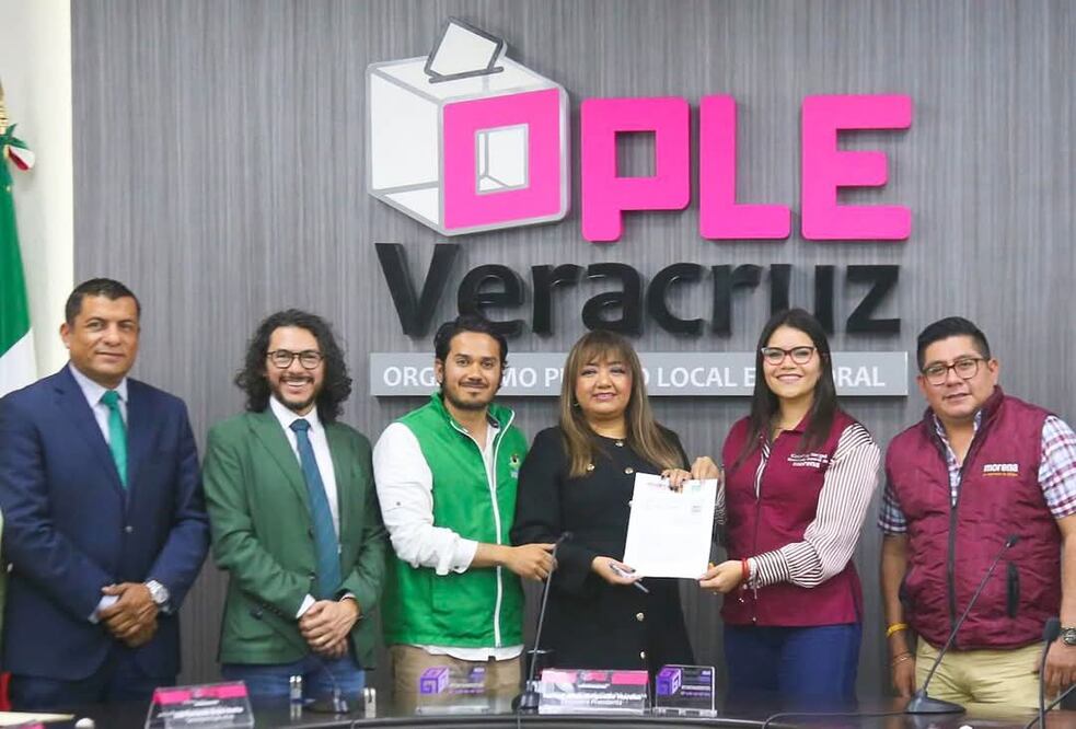Este miércoles, Morena, PT y PVEM en Veracruz formalizaron su coalición para las próximas elecciones en el estado. (Foto: especial)