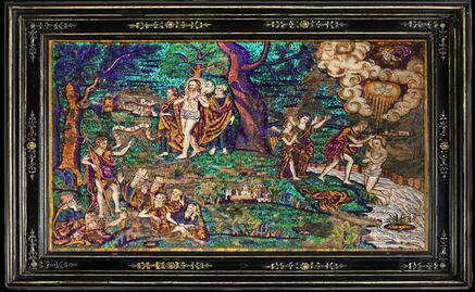 Rare Mexican feather work sold at Paris auction