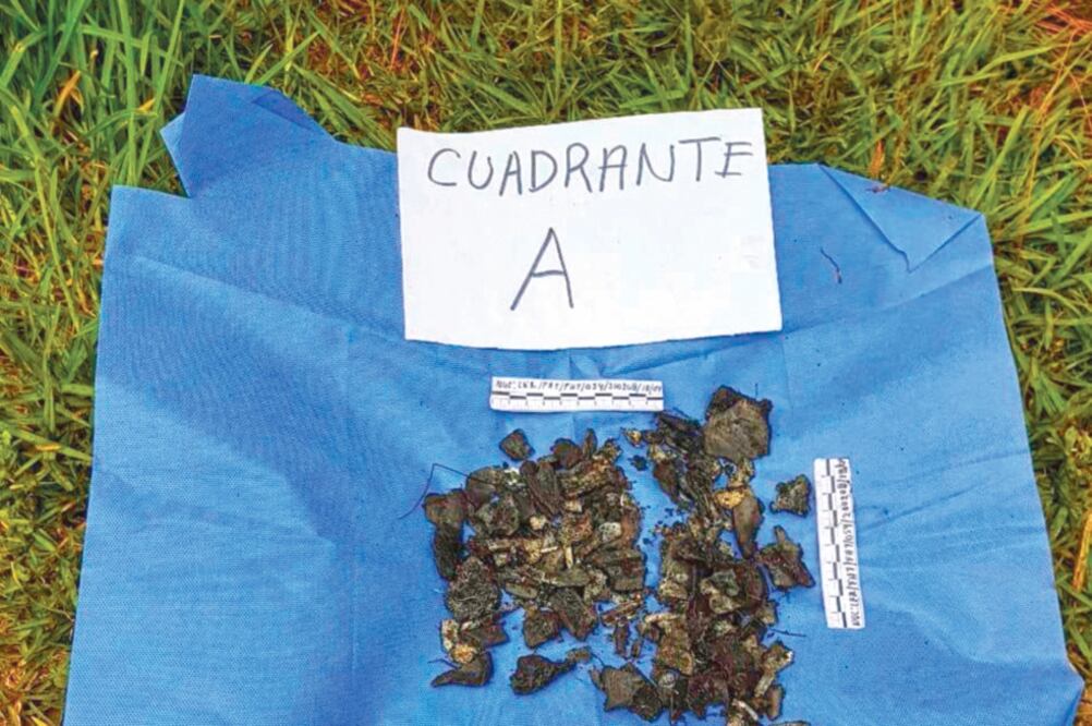 Detalles. Pobladores encontraron huesos pequeños y al parecer carbonizados, lo que complica su identificación. (ESPECIAL)