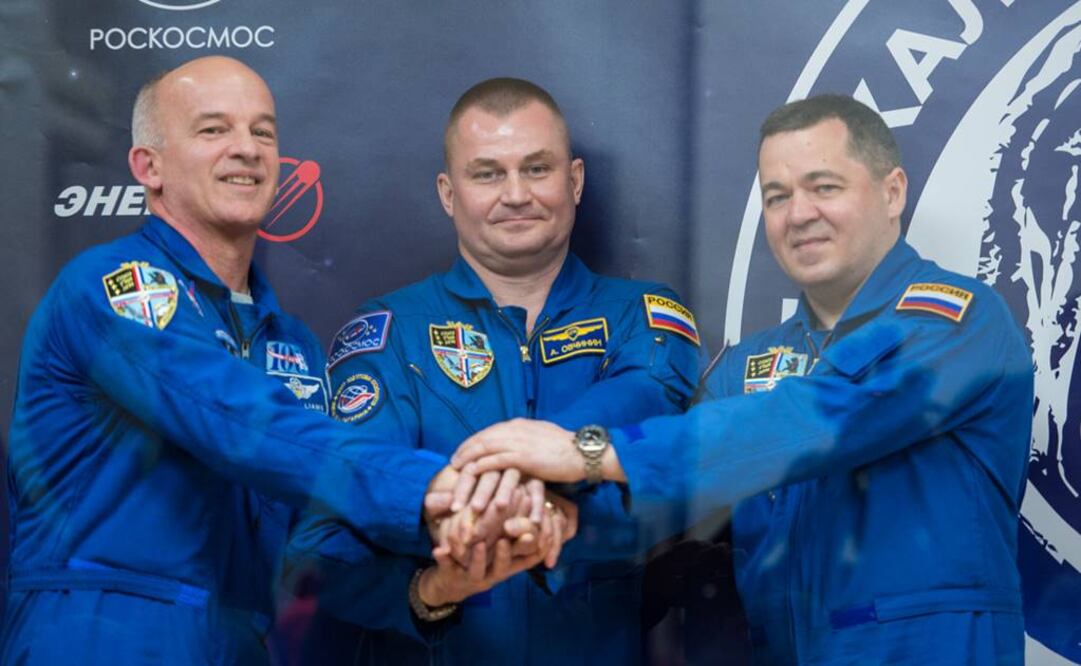 Los tres tripulantes iniciarán su misión que durará seis meses. Foto: NASA