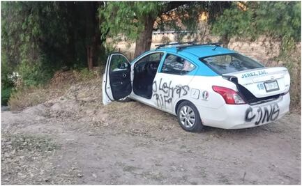 Hallan cuerpo de un hombre en cajuela de taxi en Tepetongo, Zacatecas; presenta signos de tortura