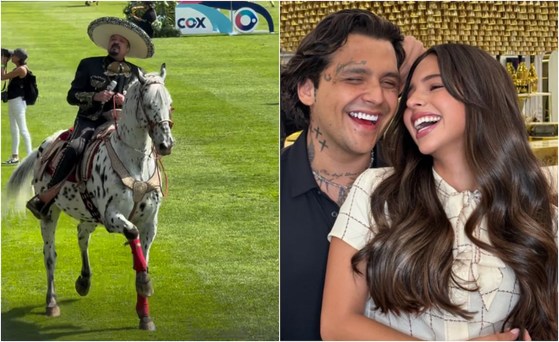Christian Nodal y Ángela Aguilar están casados desde julio de 2024; el padre de ella, Pepe Aguilar, ha mostrado aprobación en el matrimonio.
Fotos: Instagram, vía @pepeaguilar_oficial  y Especial