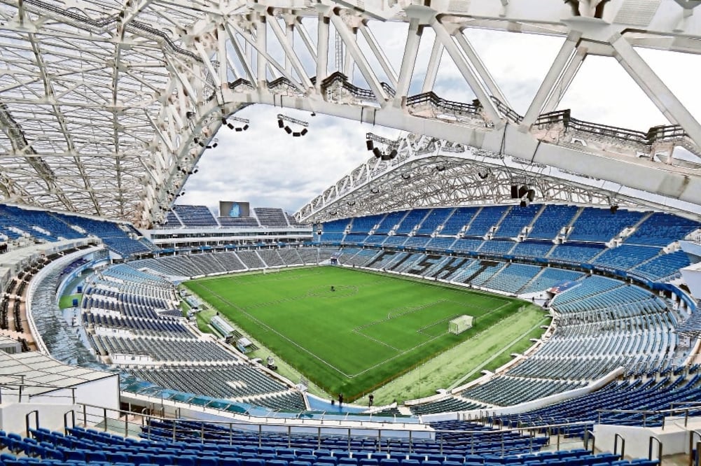 Estadio Olímpico de Sochi, Rusia, que será una de las sedes donde se disputará el próximo Mundial de Futbol de la FIFA 2018. Foto: ARCHIVO EL UNIVERSAL