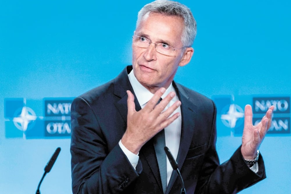 El secretario general de la OTAN, Jens Stoltenberg, dijo: “No queremos una nueva carrera armamentística”. Foto/KENZO TRIBOUILLARD. AFP