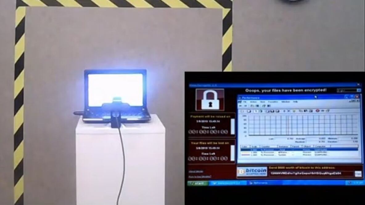 La laptop se subasta a través de la plataforma digital Twitch. Foto: Cortesía 