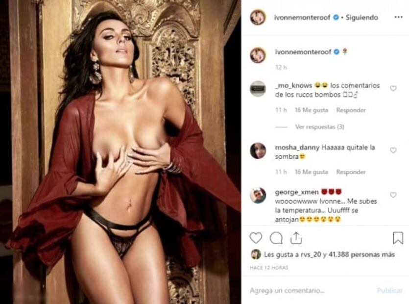 Ivonne Montero posa semidesnuda en Instagram 