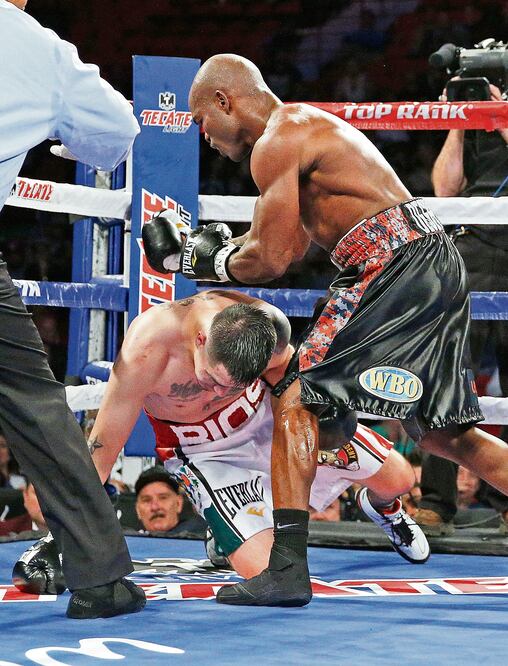 Luego de la derrota Brandon Ríos dijo que es momento del retiro (JOHN LOCHER. AP)