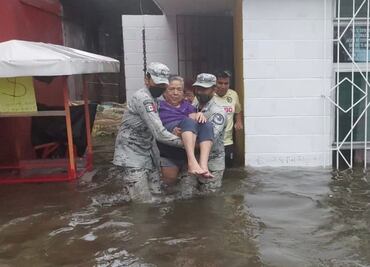 Lluvias fuertes dejan al menos cuatro municipios afectados en Veracruz