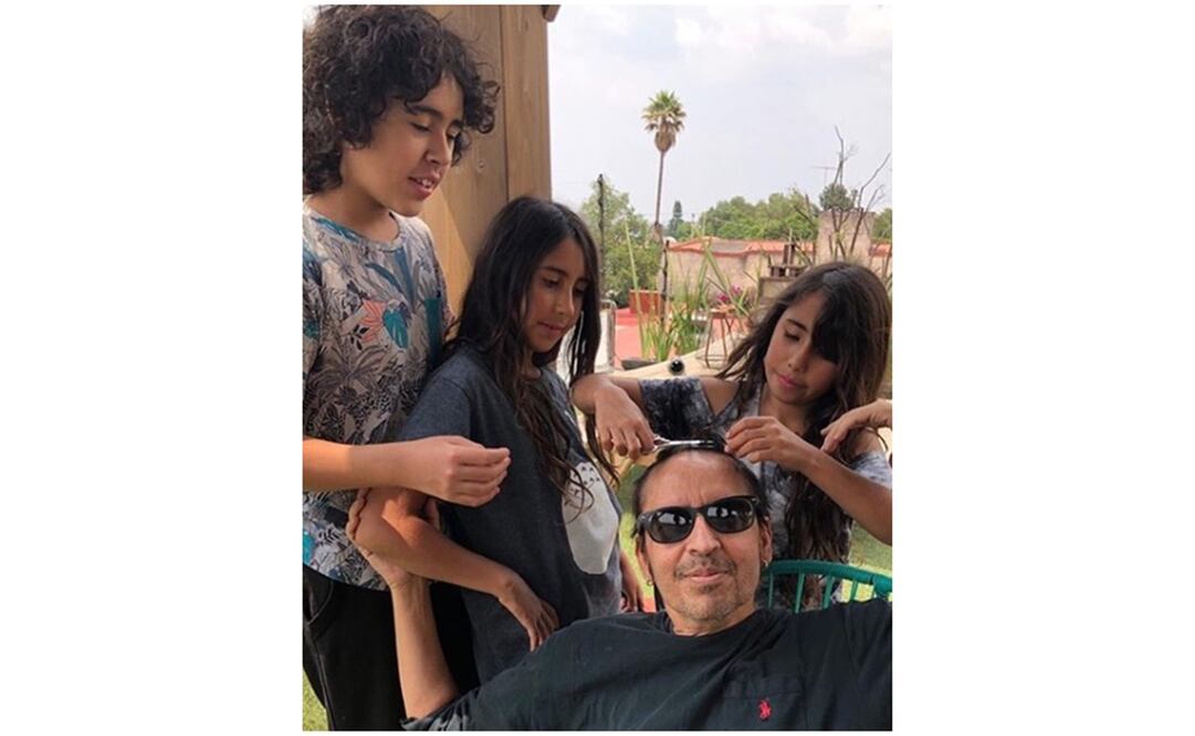 Memo del Bosque con sus hijos. Foto: Instagram