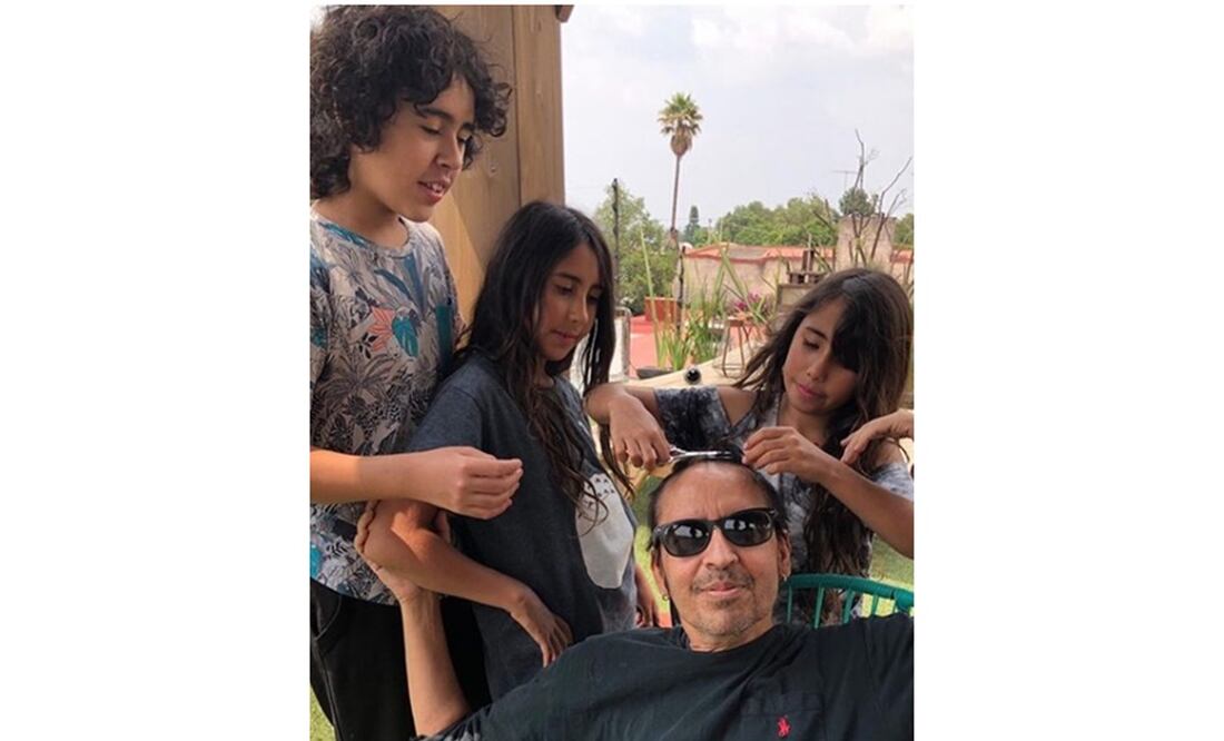 Memo del Bosque con sus hijos. Foto: Instagram