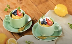 Receta de postre saludable de 3 leches con proteína