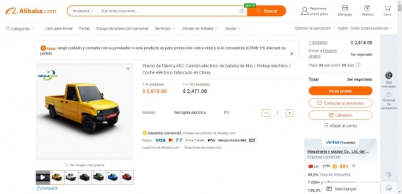 Conoce el auto eléctrico de 50 mil pesos que puedes comprar por internet