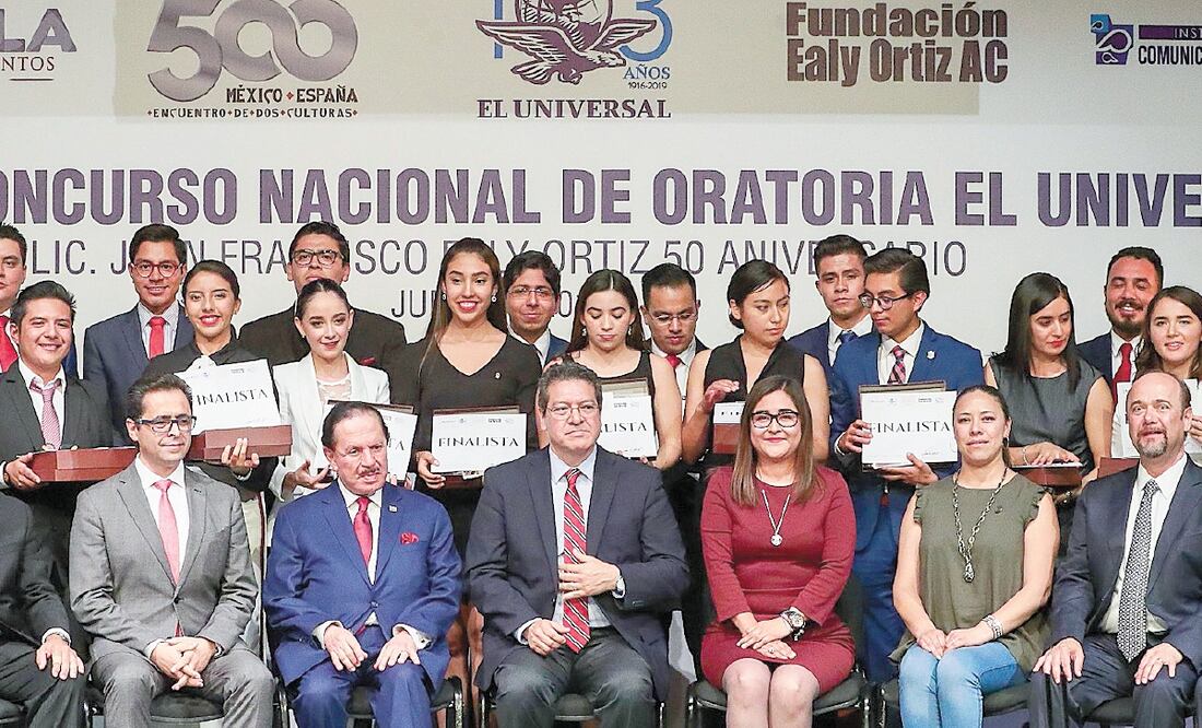 Los 16 finalistas del Concurso Nacional de Oratoria y Debate Público EL UNIVERSAL-Tlaxcala 2019 Licenciado Juan Francisco Ealy Ortiz, 50 Aniversario, se enfrentarán en Toluca, Estado de México, los días 9 y 10 de septiembre. FOTOS: DIEGO SIMÓN. EL UNIVER