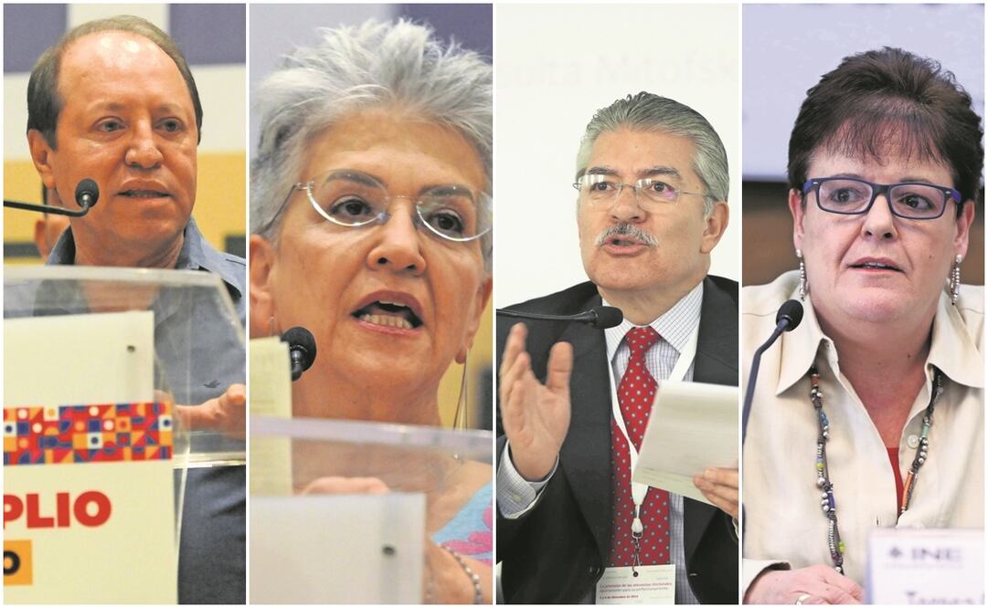 De izq a der: Daniel Augusto, Alejandra Latapí, Arturo Sánchez y Teresa González. Fotos: Cuartoscuro y Especial