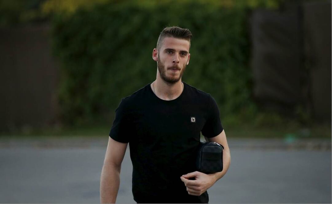 David de Gea en su llegada a España. Reuters