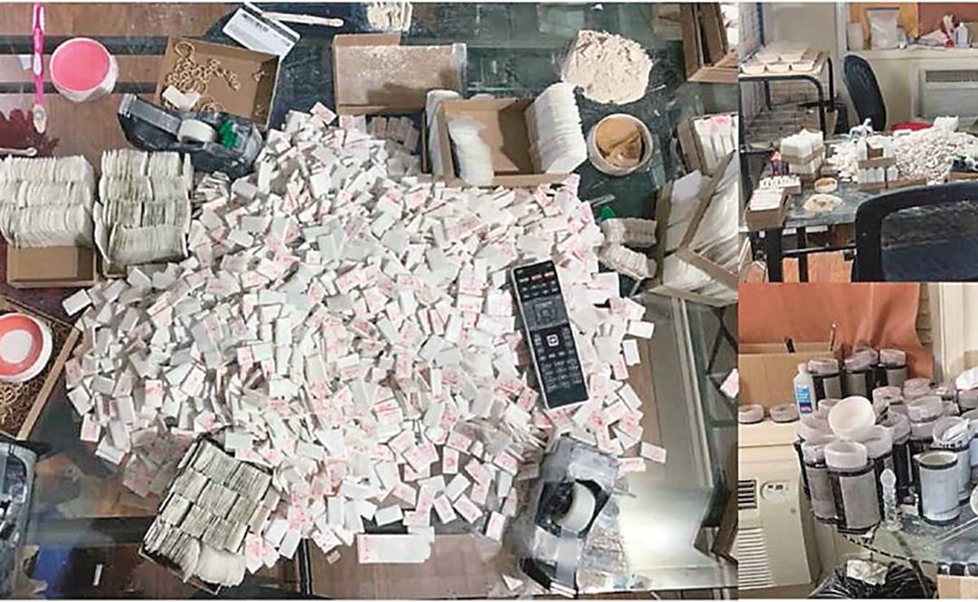 De acuerdo con la DEA, en 2022 se decomisó el equivalente a 379 millones de dosis de fentanilo. Foto: Cortesía DEA