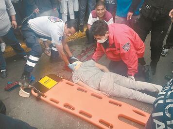 Choque laminero se sale de control