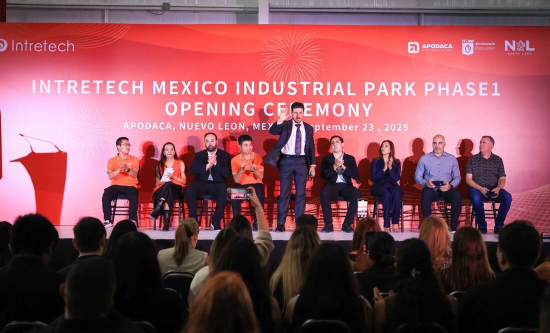 Samuel García inaugura nueva planta de Intretech en Apodaca, Nuevo León (23/09/2025). Foto: Especial