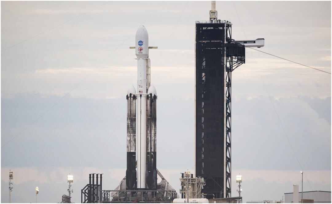 Cohete Falcon Heavy de la compañía SpaceX.  Foto: NASAde la NASA