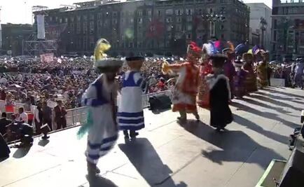 “El Necio” y la Danza de los Viejitos encienden el ánimo en el Zócalo