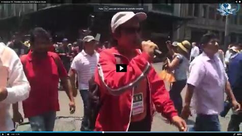 Permiten avance de CNTE hacia el Zócalo