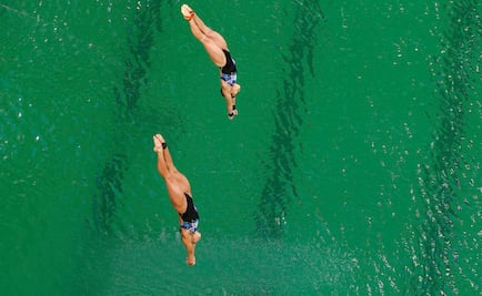 Critican en redes tono de agua de alberca de clavados en Río