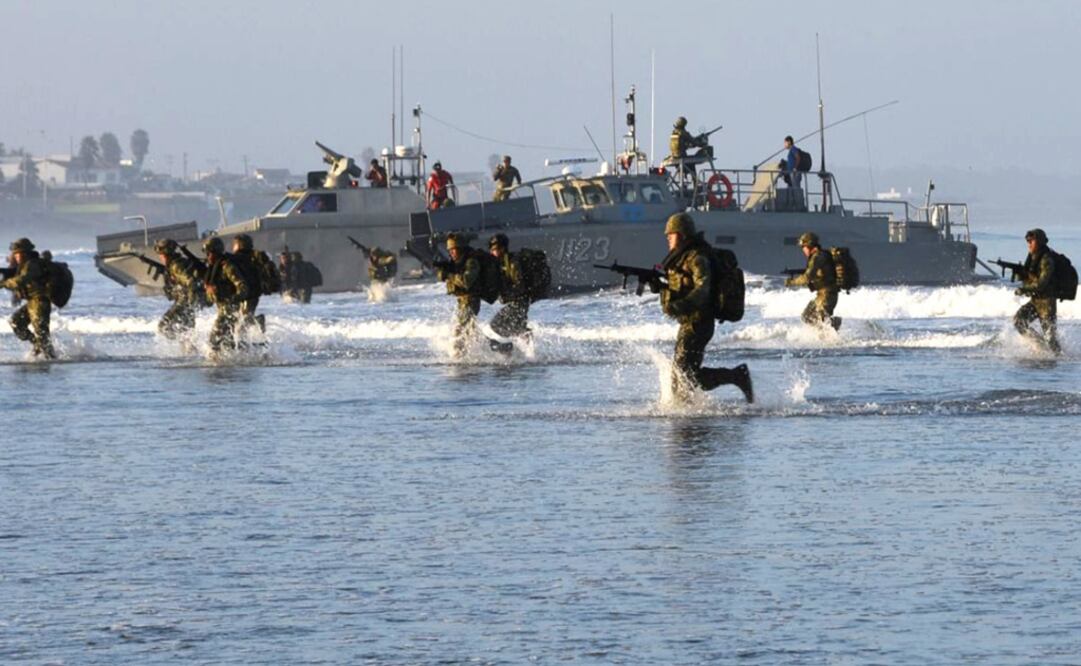 Several Mexican government agencies collaborated in the seizure - Photo: Taken from SEMAR's Facebook account