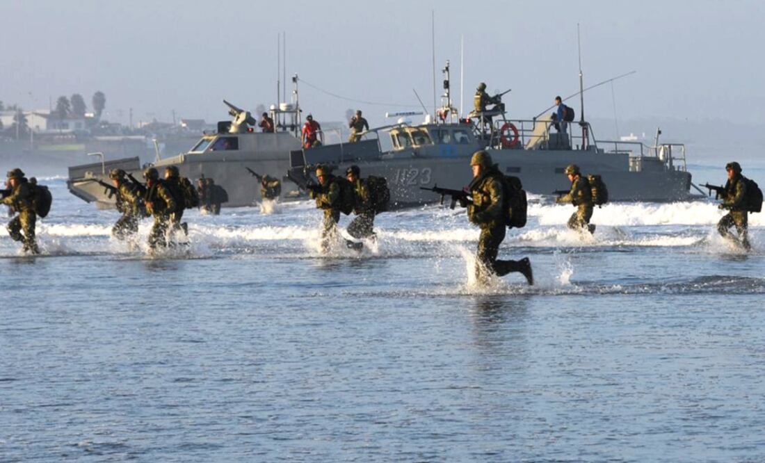 Several Mexican government agencies collaborated in the seizure - Photo: Taken from SEMAR's Facebook account