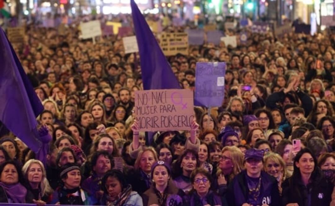 8M: Feministas se manifiestan en España en un ambiente dividido