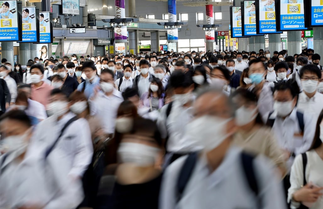 Estación de tren en Tokio, Japón. Foto: EFE/ Franck Robichon