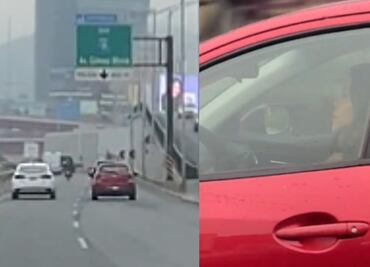 Video. Conductor presencia persecución en Torreón por mujer que huyó tras chocar otro auto