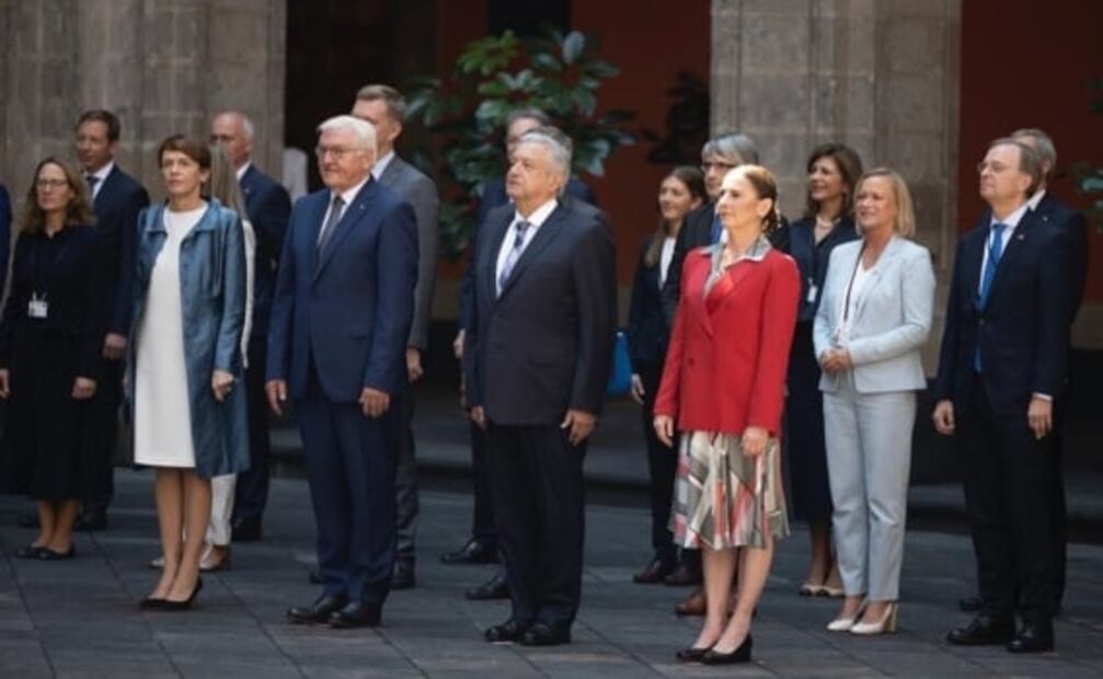 AMLO recibe en Palacio Nacional al presidente de Alemania, Frank-Walter Steinmeier