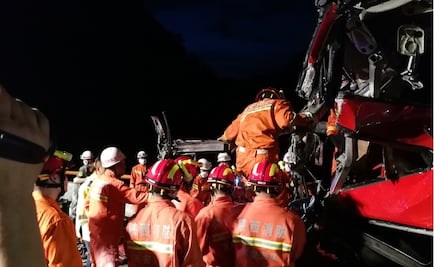 Accidente de autobús deja más de 30 muertos en China