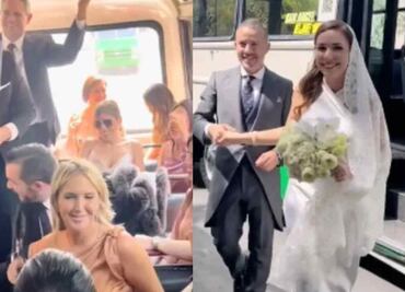 Viral: Pareja contrata micros para su boda, les llueven las críticas