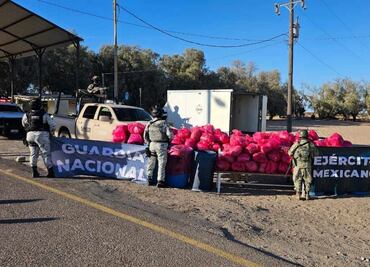 Aseguran más de una tonelada de metanfetamina en Sonora; hay dos detenidos