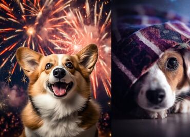 Esto es lo que debes hacer si tu perro tiene miedo a los fuegos artificiales