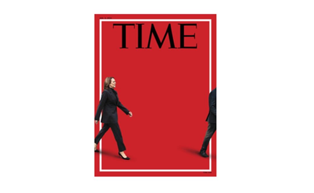 La revista Time dio a conocer la portada de su siguiente edición, dedicada al anuncio del presidente Joe Biden de bajarse de la contienda por la reelección. Foto: X @TIME