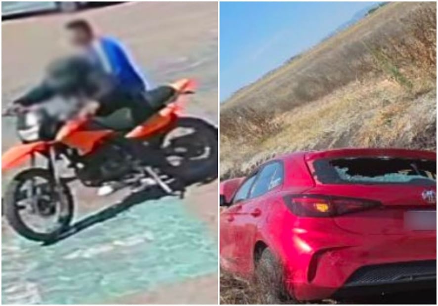 Presuntos ladrones huyeron en una motocicleta y después abordaron un vehículo. Foto: Especial