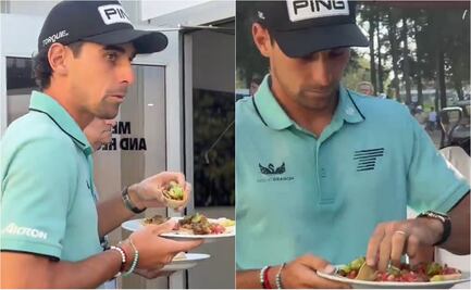 Joaquín Niemann celebra su victoria en LIV Golf México con unos tacos de carnitas; así el momento