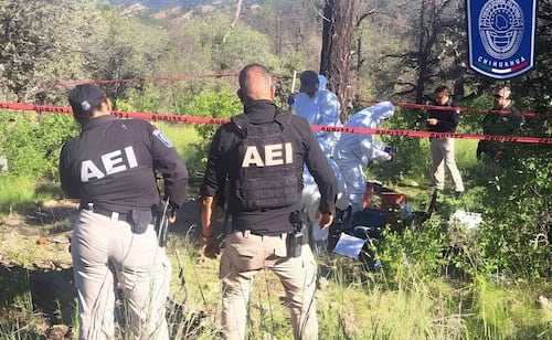 Hallan osamentas y restos óseos en la localidad de "El Willy", en Casas Grandes, Chihuahua; son trasladados al Semefo para prácticas periciales