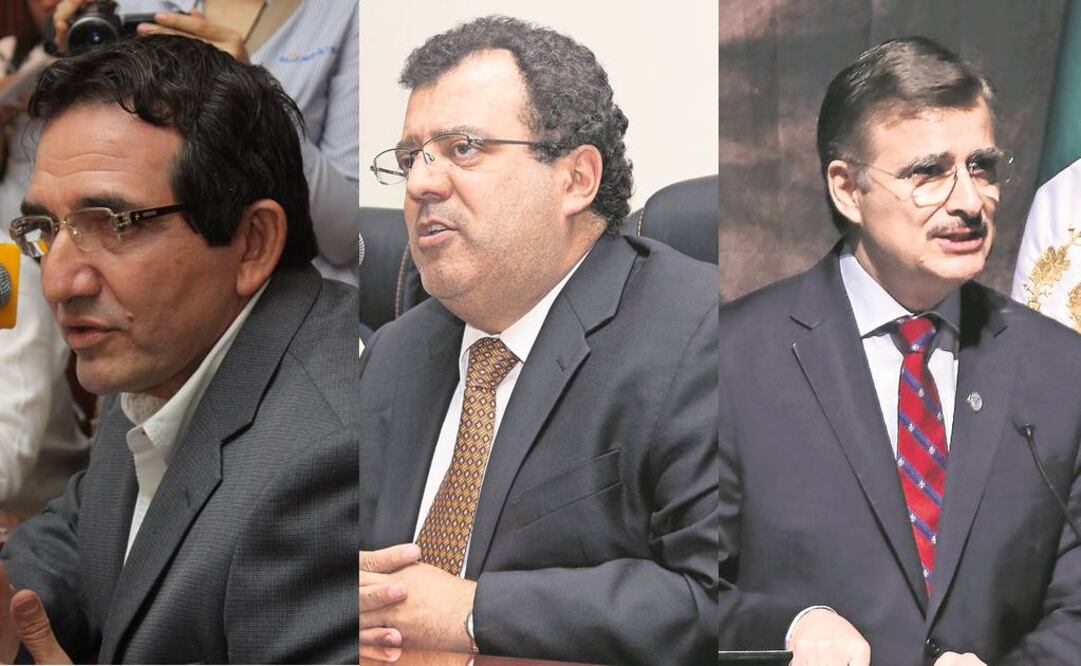 (Izq. a Der.) Héctor Melesio Cuén Ojeda , ex rector de la Universidad Autónoma de Sinaloa, Gilberto Herrera Ruiz ex rector de la Universidad Autónoma de Querétaro y Tonatiuh Bravo Padilla ex rector de la Universidad de Guadalajara (ARCHIVO. EL UNIV ERSAL)