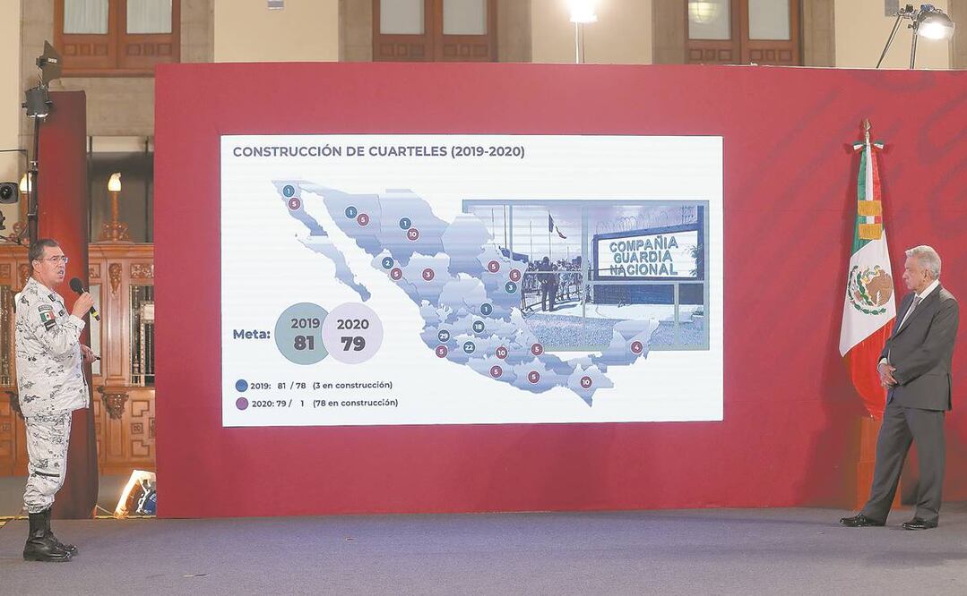 El general Luis Rodríguez Bucio detalló, en la conferencia matutina del Presidente, que la Guardia Nacional ha entregado toda la información sobre el caso de la presa La Boquilla a la fiscalía de Chihuahua. Foto: JUAN BOITES. EL UNIVERSAL