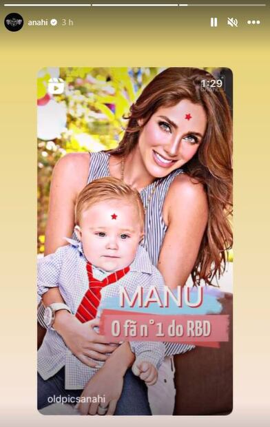 Anahí anuncia al "nuevo integrante" de RBD